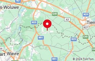 Map of Beauvechain,Belgium